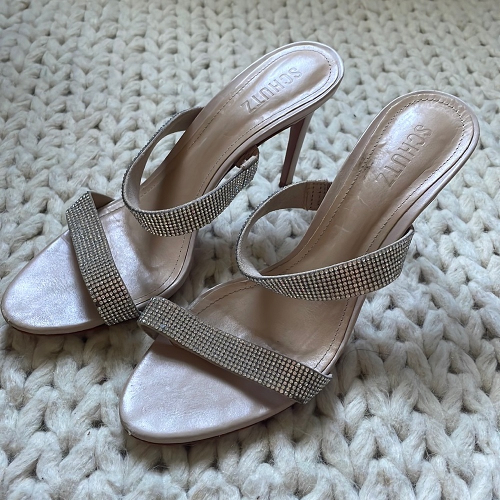 Schutz Beatriz Crystal Stiletto Size 9.5
